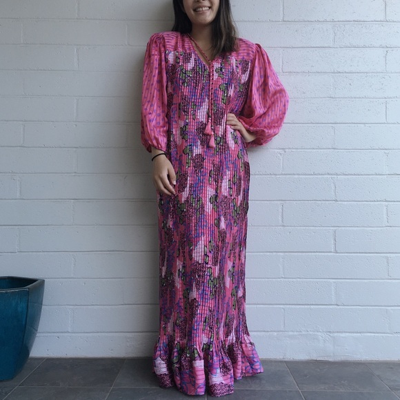 Vintage Diane Fréis Pink Dress